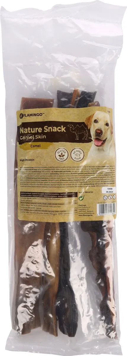 Flamingo Nature Kamelenhuid Hondensnack 400g