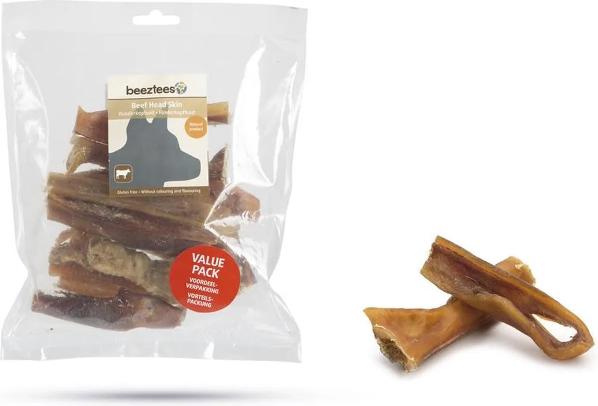 Beeztees Runderkophuid Hondensnack