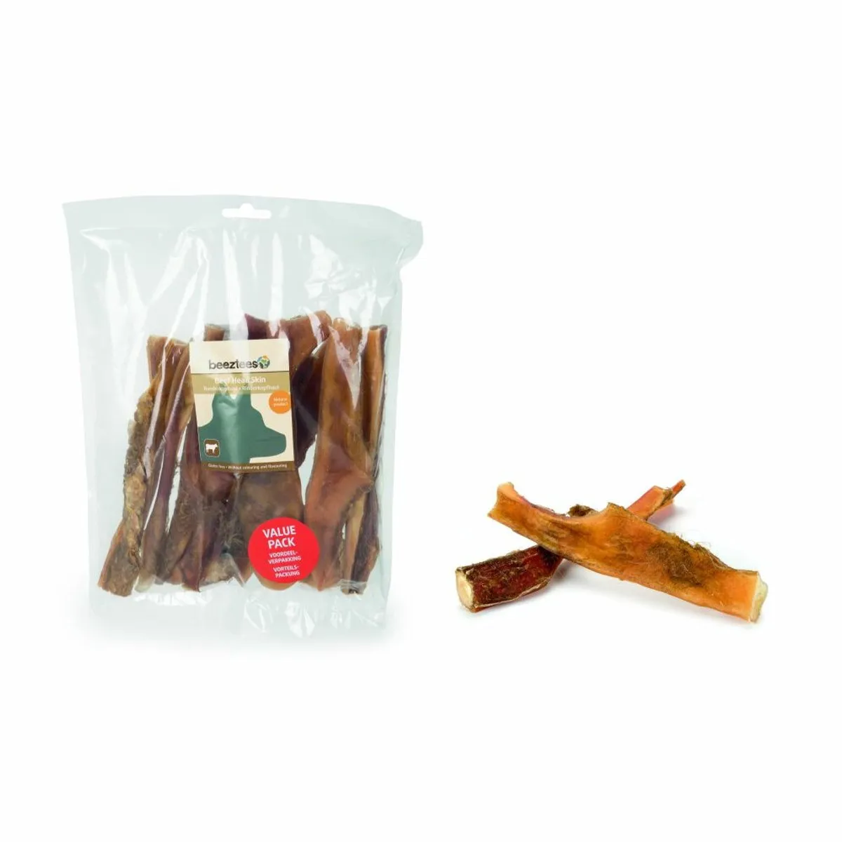 Beeztees Runderkophuid Hondensnack - 10 Stuks