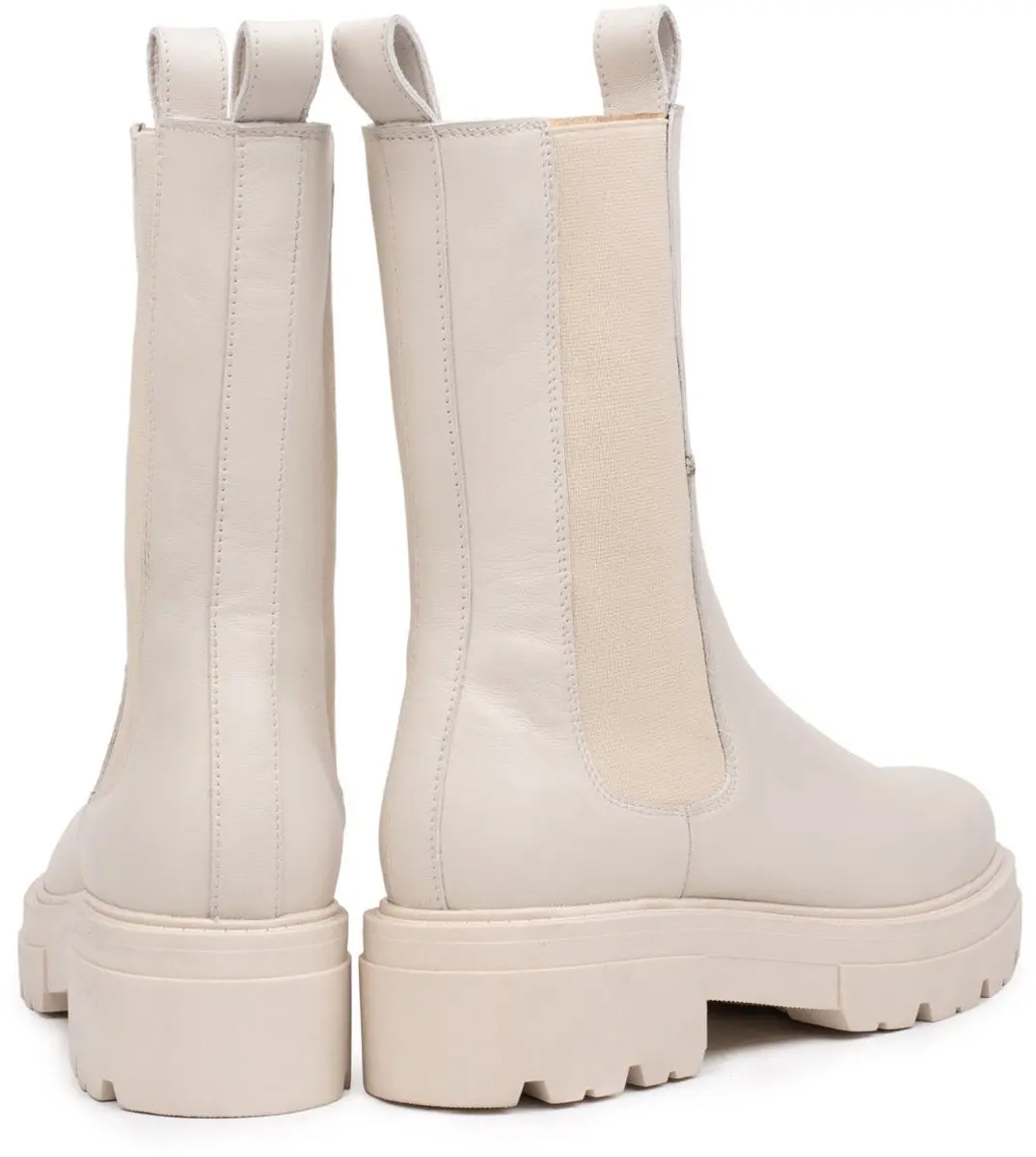 Omnio shari chelsea boots beige leer