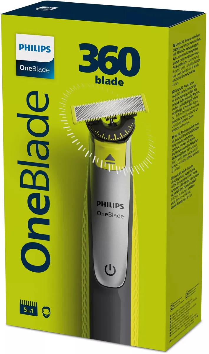 Philips OneBlade QP2730/20 Hybride Styler - Zwart/Limoen
