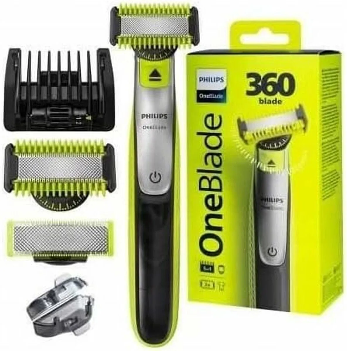 Philips OneBlade QP2730/20 Hybride Styler - Zwart/Limoen