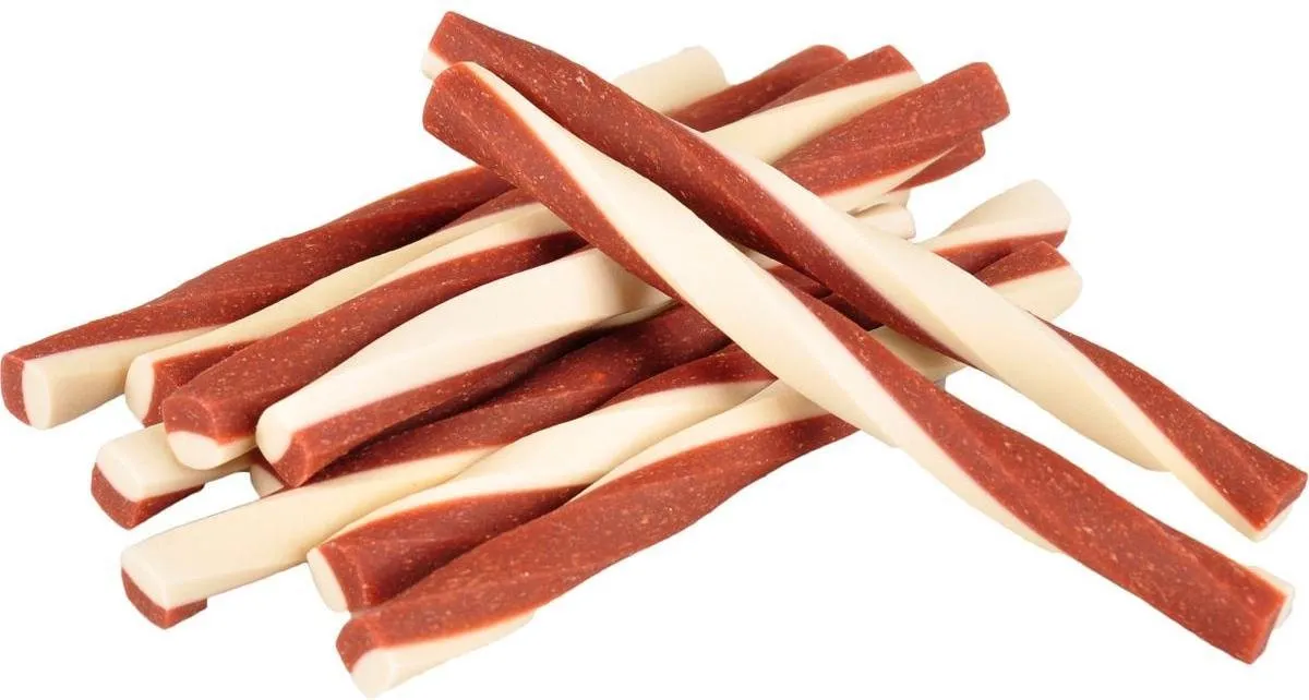 Flamingo Duetto Twist Sticks Hondensnack 85g - Kip & Kaas