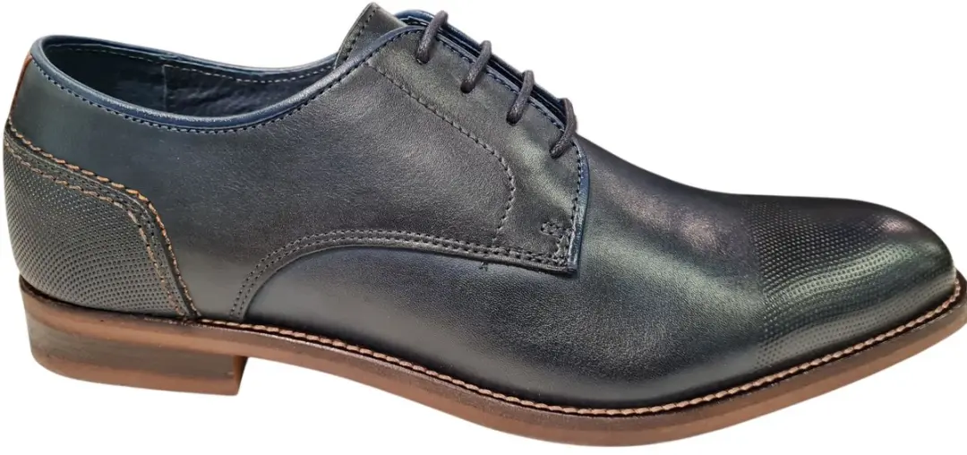 Berkelmans Hatch Donker Blauwe Geklede Heren Veterschoenen