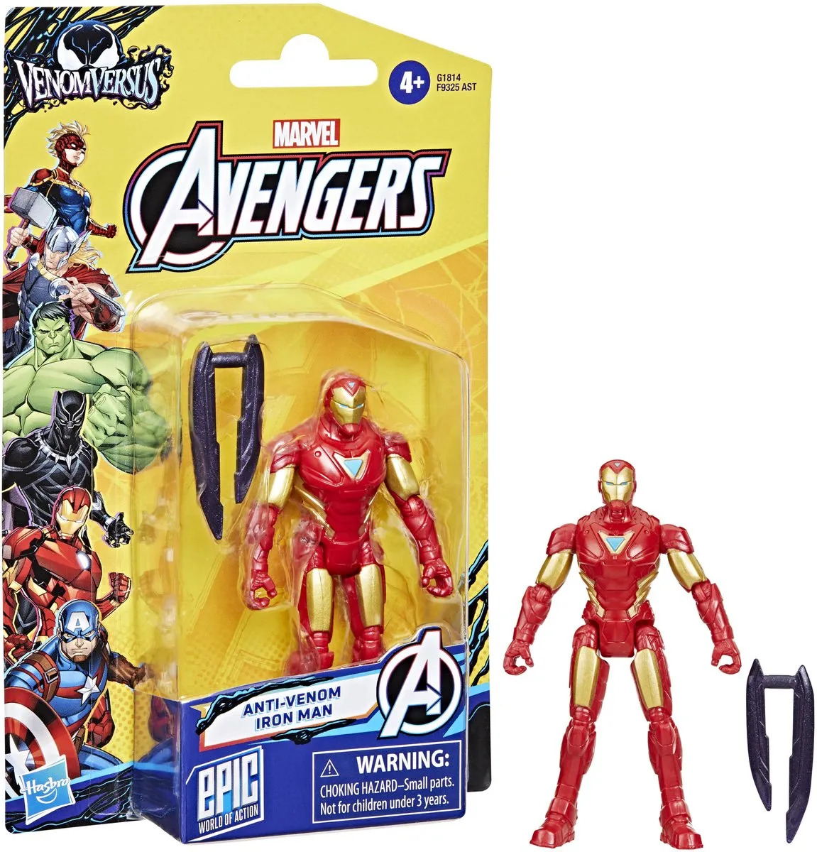 Marvel Avengers VenomVersus Anti-Venom Iron Man Actiefiguur 10cm