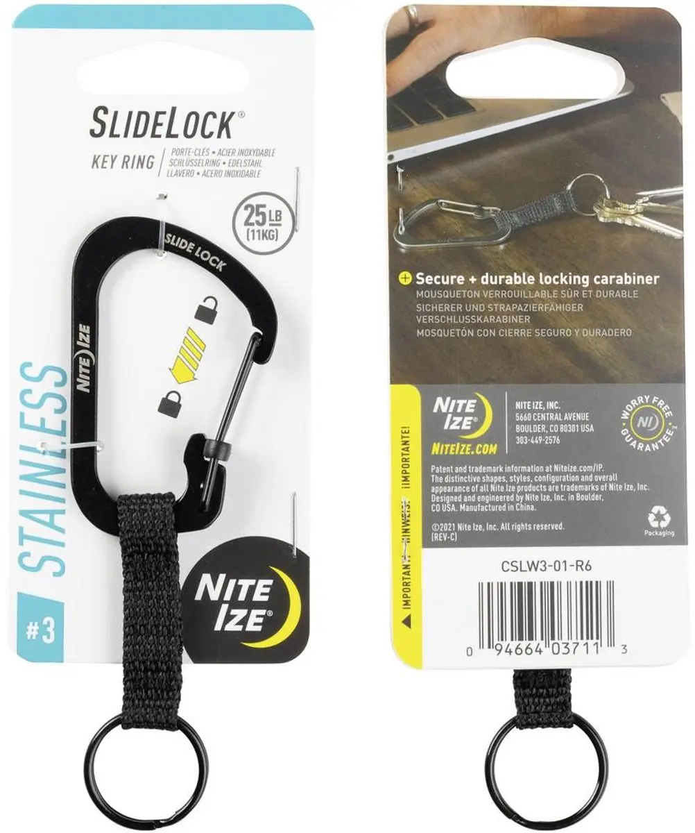 Nite Ize NI-CSLW3-01-R6 Sleutelkarabijn - afbeelding 2 van 5