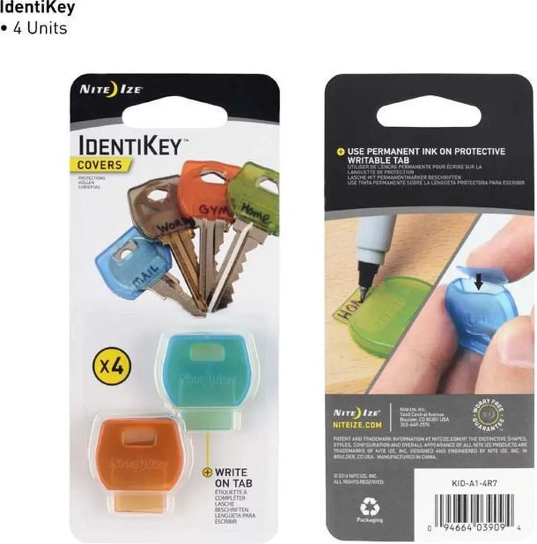 Nite Ize IdentiKey Hoesjes 4 Stuks