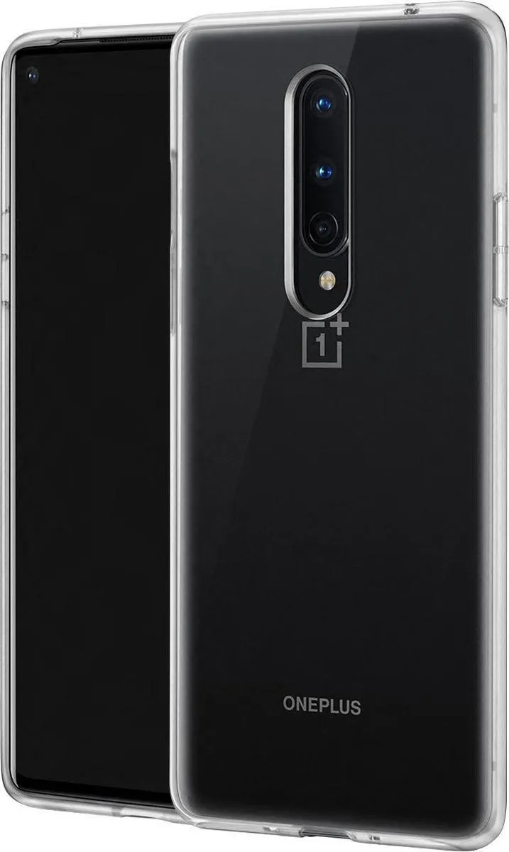 OnePlus 8 Bumperhoesje Siliconen Transparant