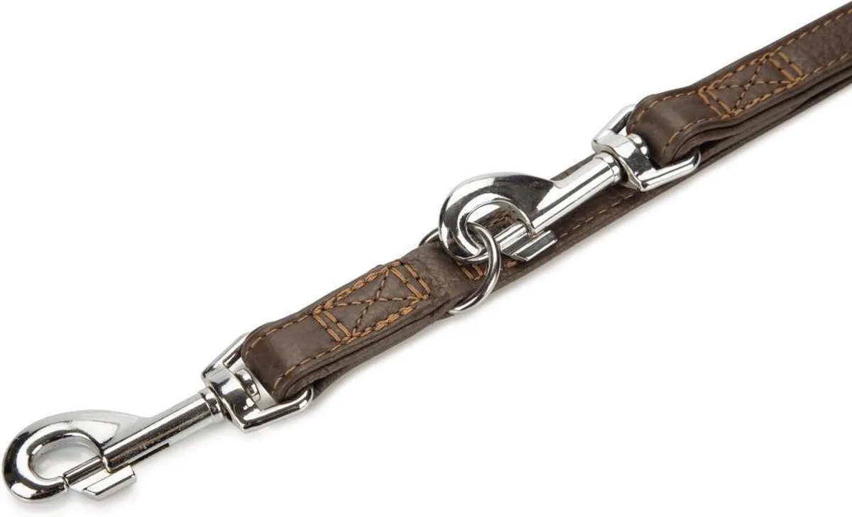 Beeztees Vintage Hondenriem - Bruin Leder - 200cm x 22mm - afbeelding 3 van 3