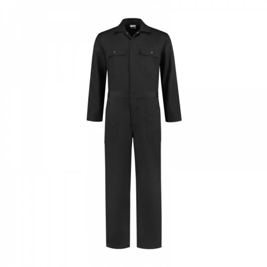 Overall polyester/katoen zwart maat 59