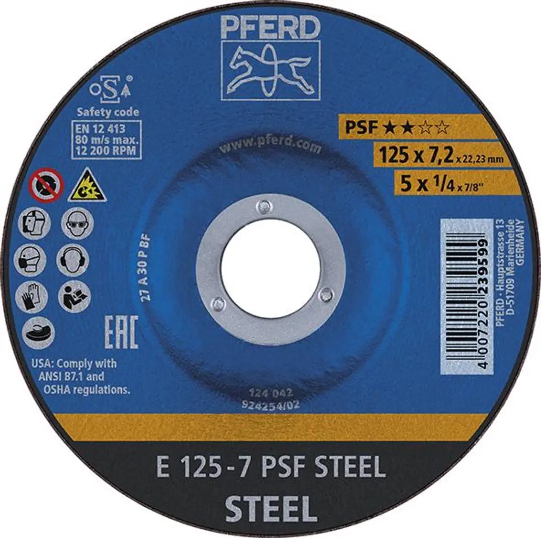 Pferd PSF Steel 62023834 Afbraamschijf 230mm - afbeelding 3 van 3