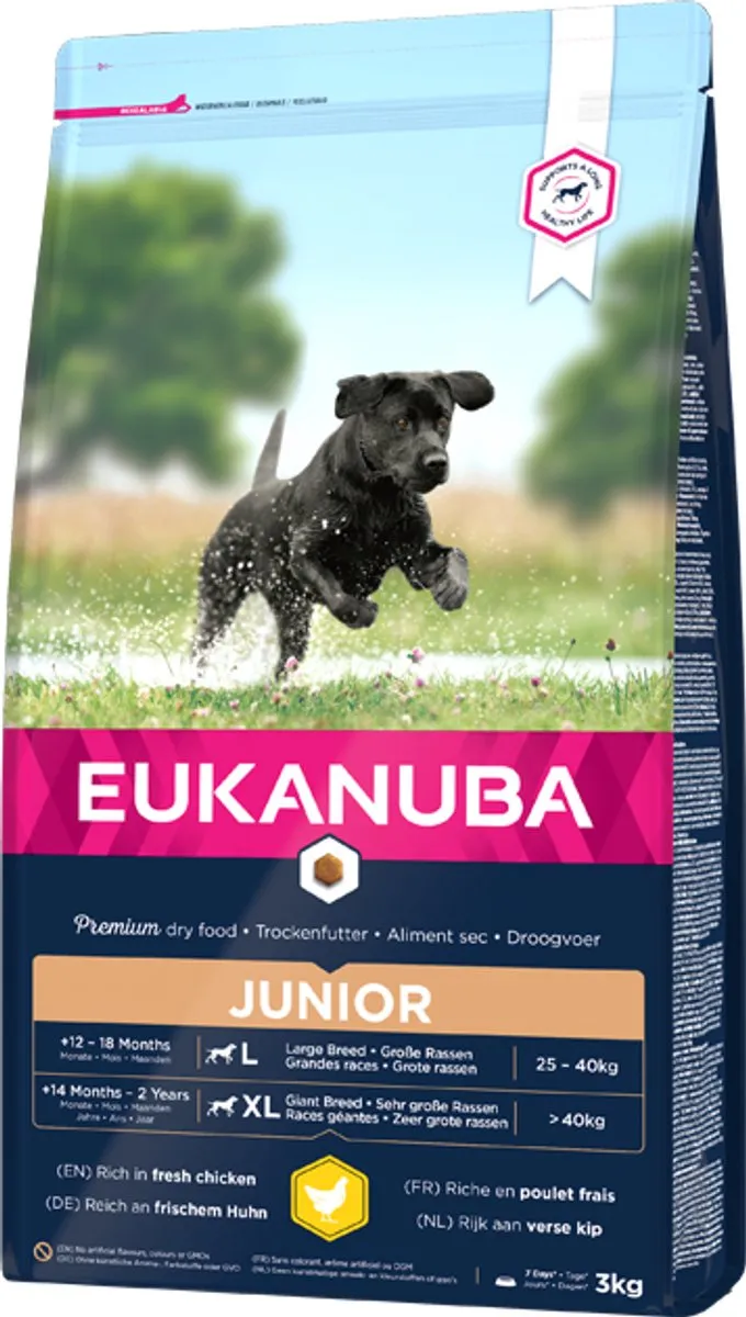 Eukanuba Developing Junior Large Breed Kip Hondenvoer 15kg
