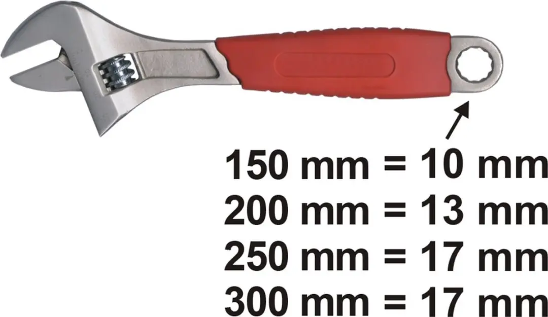 Connex Engelse sleutel 250mm - afbeelding 2 van 2