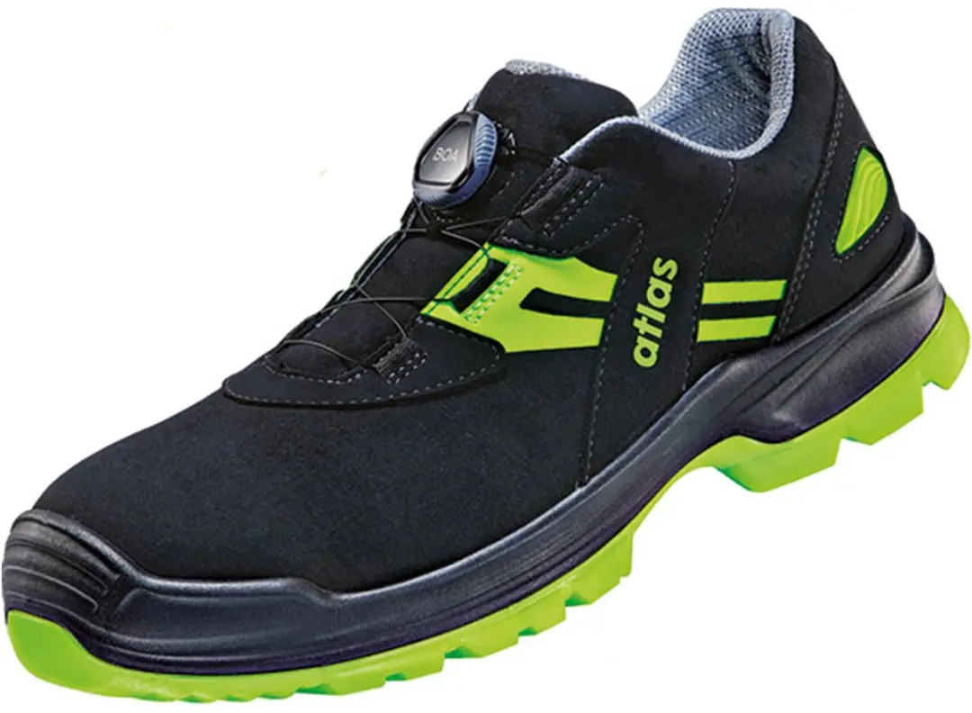 Atlas Flash 5255 BOA Veiligheidsschoen - Zwart/Lime - afbeelding 5 van 5