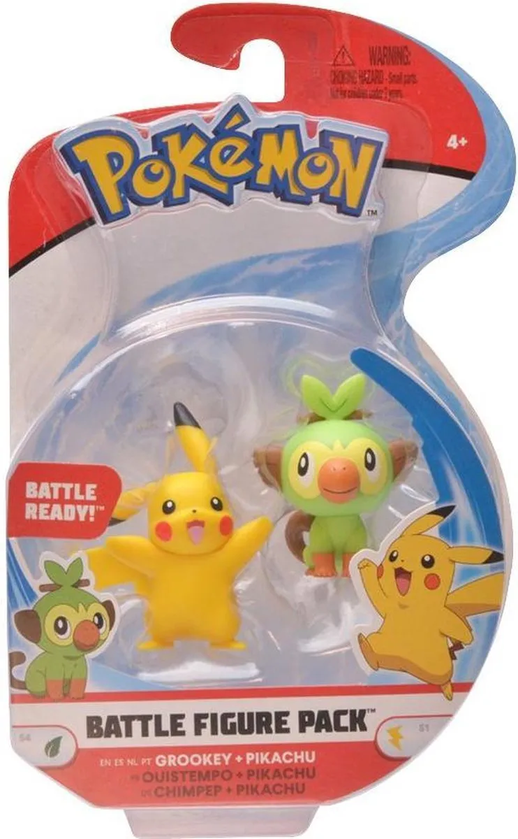 Pokémon Battle Figure Pack Grookey vs. Pikachu