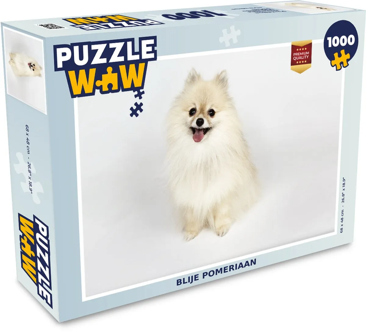PuzzleWow Blije Pomeriaan Legpuzzel 1000 Stuks