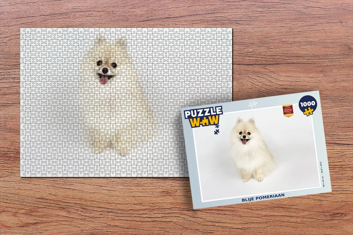 PuzzleWow Blije Pomeriaan Legpuzzel 1000 Stuks - Multicolor