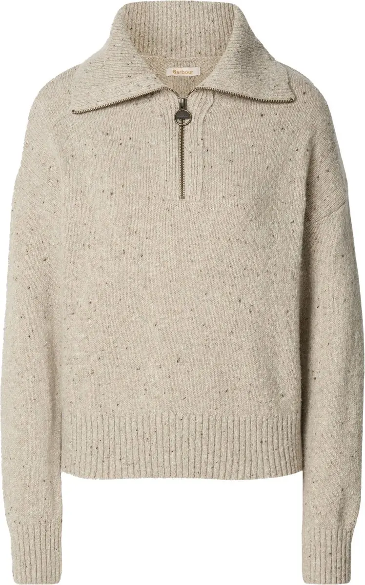 Barbour Damessweater Halfzip Lavensdale Natural