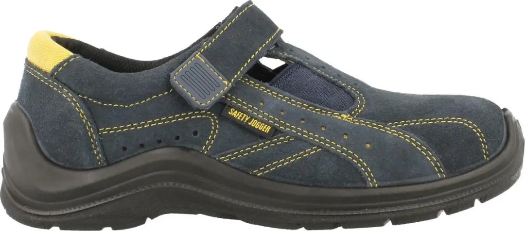 Safety Jogger Sonora Open Veiligheidsschoen S1P Suède Donkerblauw SlipvastSRC