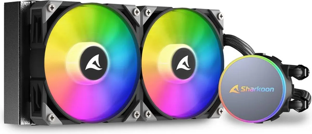 Sharkoon S70 rgb Box Ventilator 2x 12cm