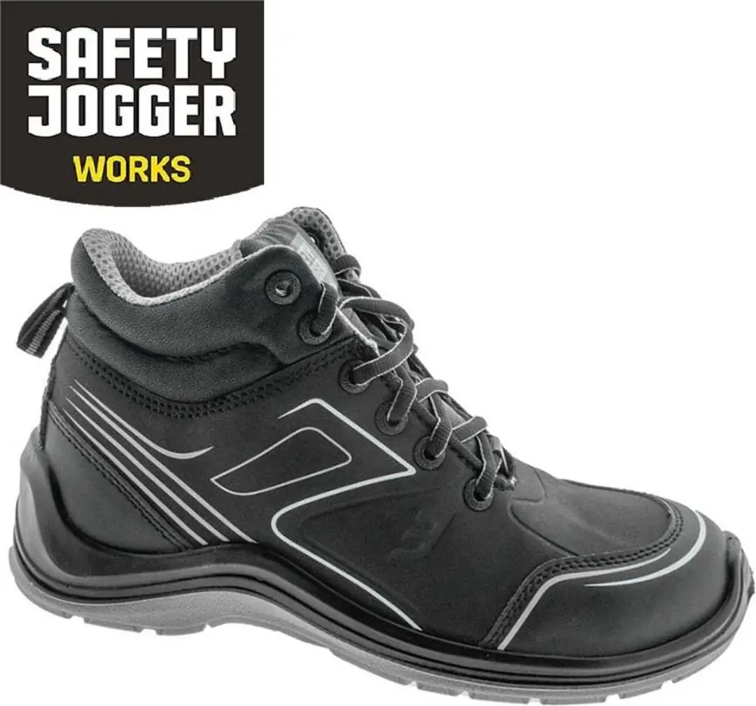 Safety Jogger Flow Mid S3 werkschoenen - Zwart 44 - afbeelding 4 van 6