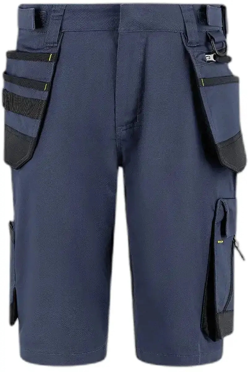 Korte comfortabele en functionele broek met holsterzakken en 4-weg stretch in zo