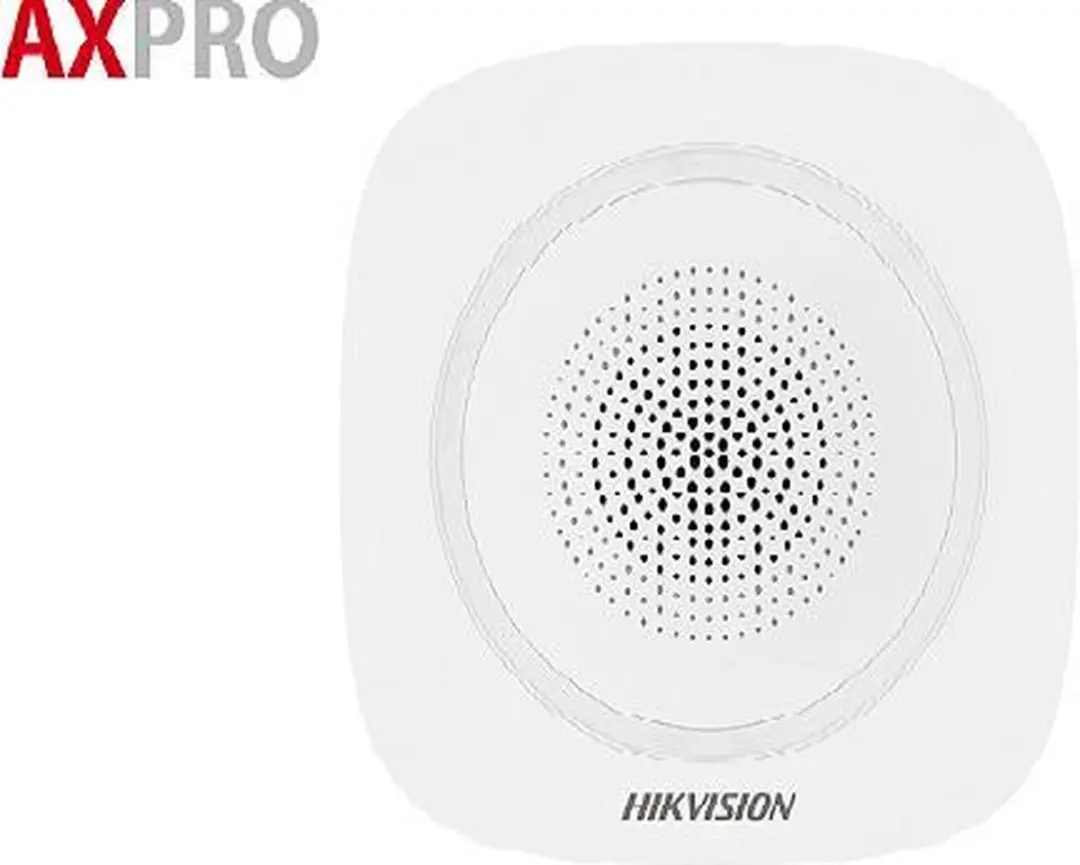 Hikvision AX PRO DS-PS1-I-WE Draadloze Binnensirene Wit - afbeelding 2 van 6