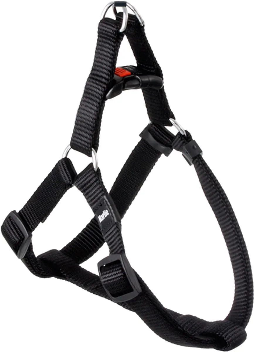 Flamingo Step&Go Ziggi Harnas 35-60cm - Zwart