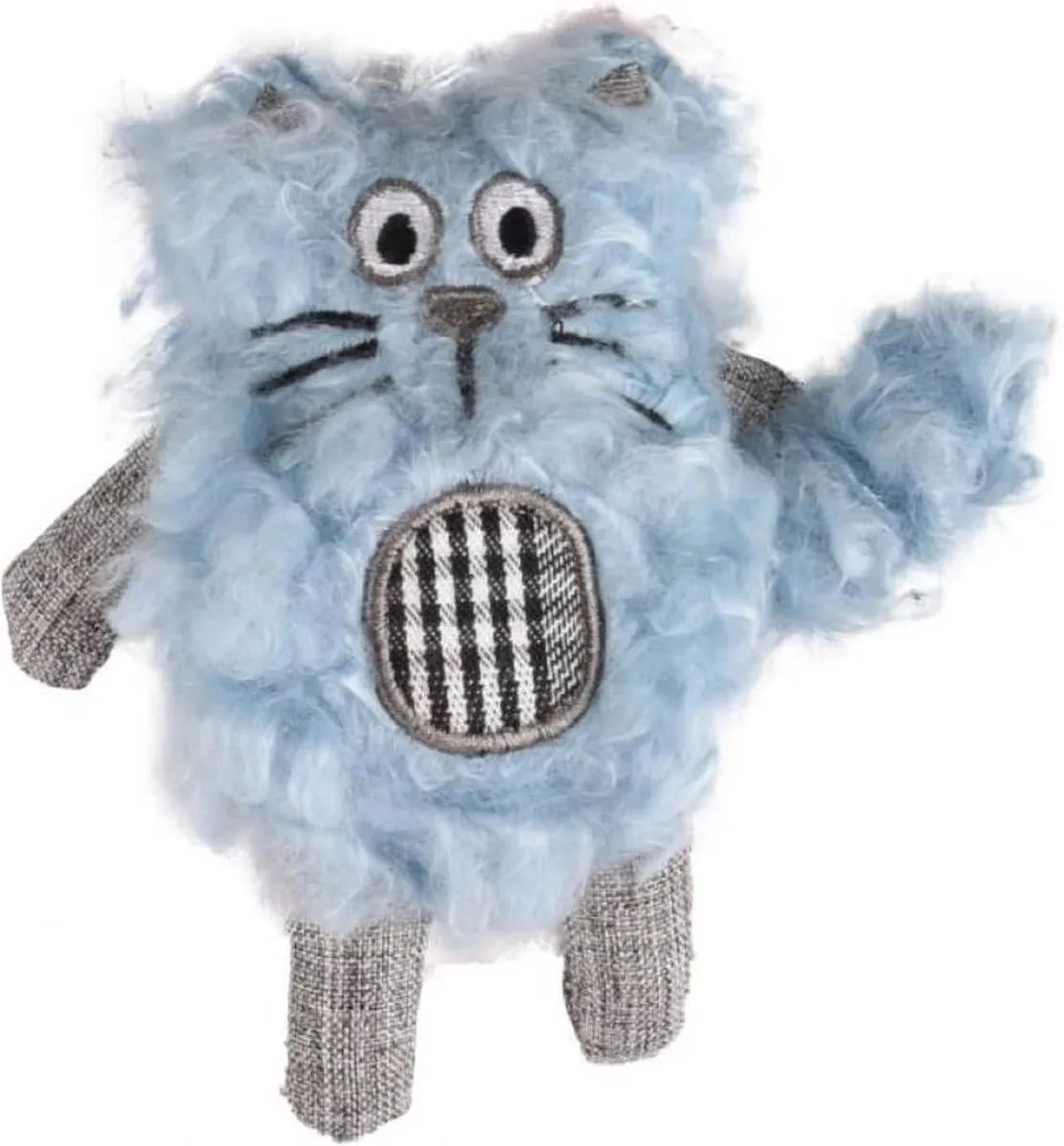 Flamingo Rizzo Poes Kattenspeelgoed - Blauw/Beige