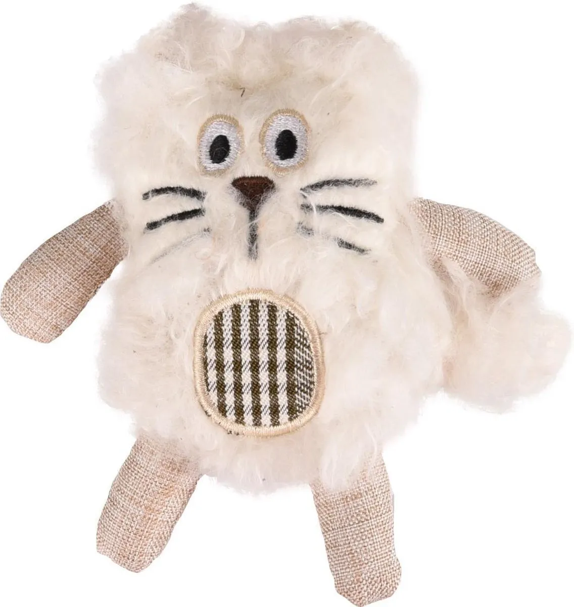 Flamingo Rizzo Poes Kattenspeelgoed - Blauw/Beige