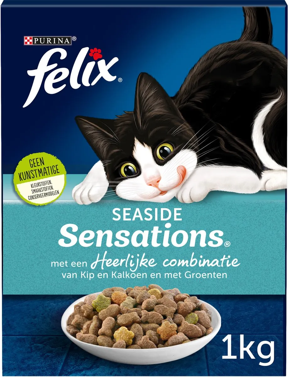 Felix Seaside Sensations Zalm & Groenten Kattenvoer 1kg