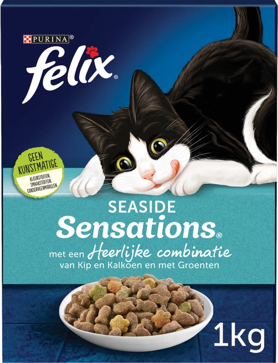 Felix Seaside Sensations Zalm & Groenten Kattenvoer 1kg