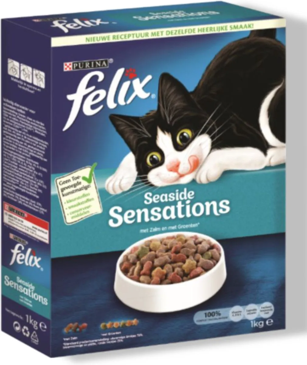 Felix Seaside Sensations Zalm & Groenten Kattenvoer 1kg