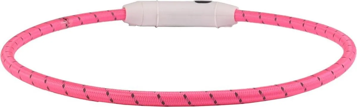 Flamingo Visio Leora LED Halsband Honden Roze 33-63,5cm - afbeelding 6 van 6