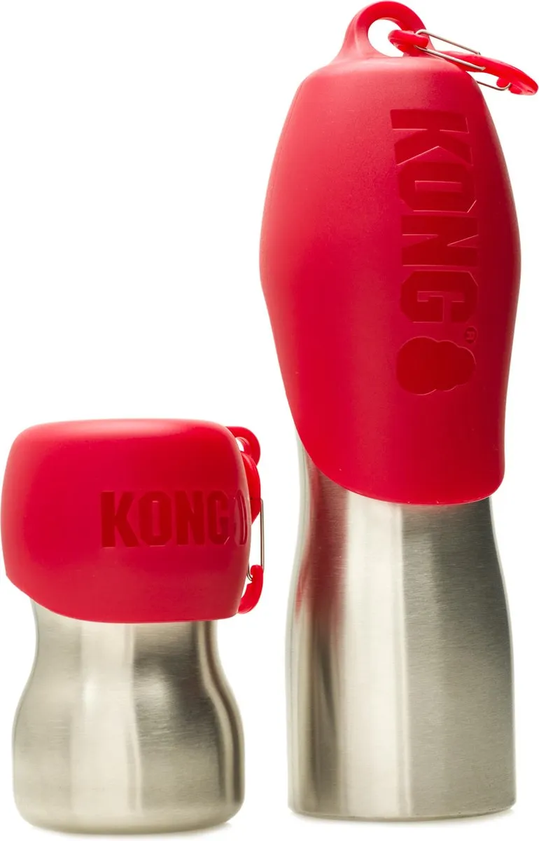 KONG H2O Roestvrijstalen Waterfles 280ml - Rood - afbeelding 6 van 6