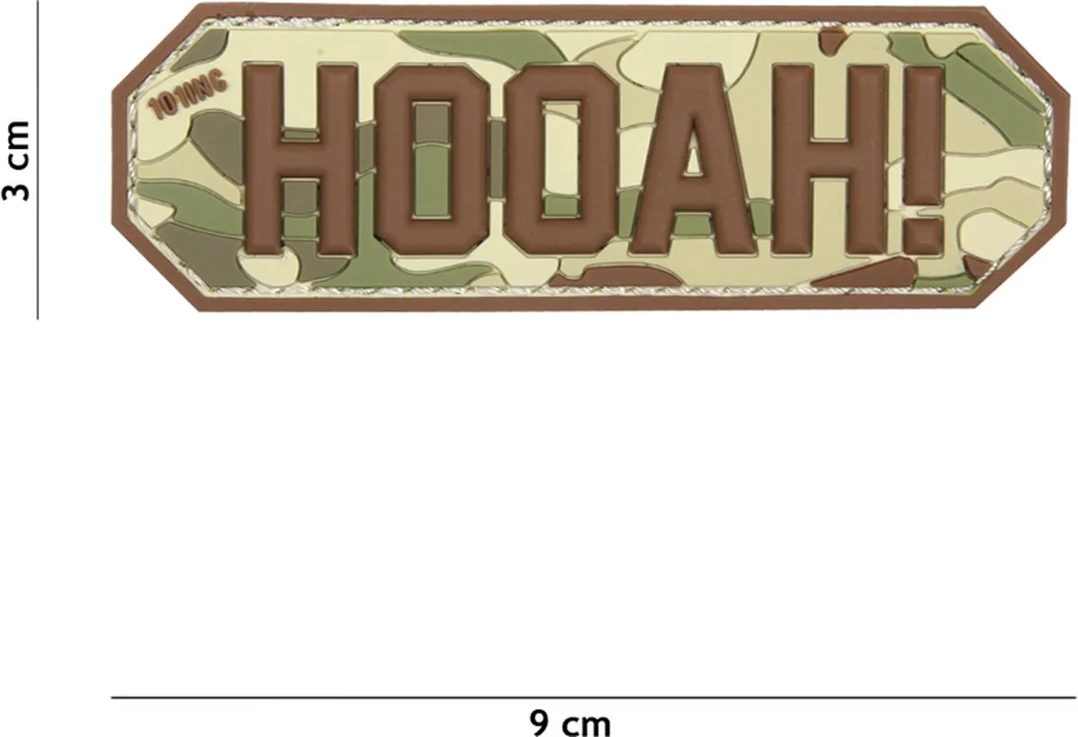 101 Inc Embleem 3D PVC Hooah Multi 17058