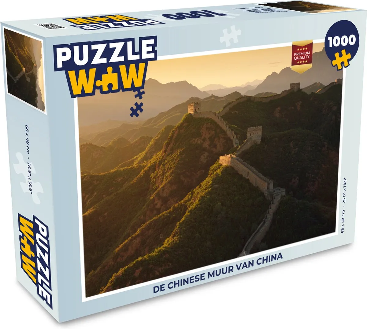 PuzzleWow De Chinese Muur Legpuzzel 1000 Stuks - Multicolor