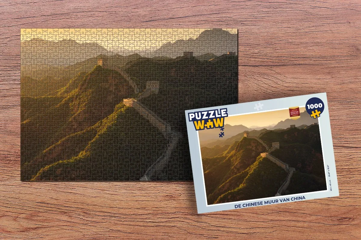 PuzzleWow De Chinese Muur Legpuzzel 1000 Stuks - Multicolor