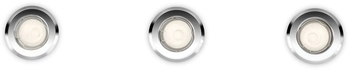 Philips LED Enif Matt Chrome Inbouwspot 9cm - Warm wit