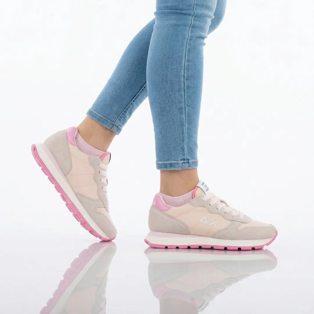 Sun68 Ally Solid Nylon Sneakers Roze - afbeelding 6 van 6