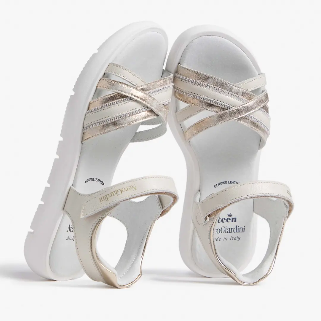 Sandalen Nerogiardini Perseo T.Seoul 1 Platino T.Brill 6074 Tr N