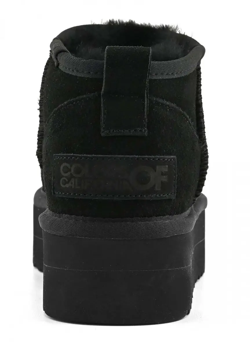 Laarzen Colors Of California Platform Suede Laars Van Schapenvacht