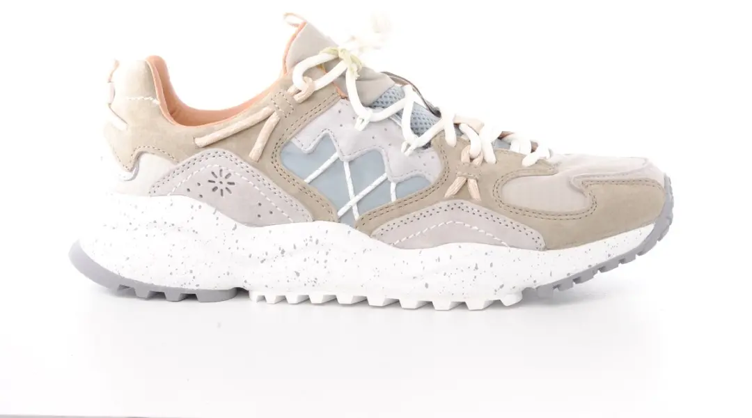 Flower Mountain heren sneaker Yamabushi M suède en nylon kaki grijs
