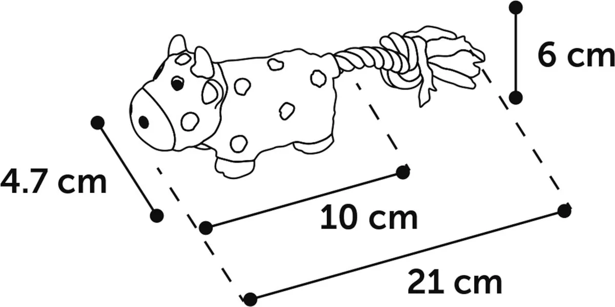 Flamingo Sjan Hs Latex Speelgoedhond - 21cm - Assortiment