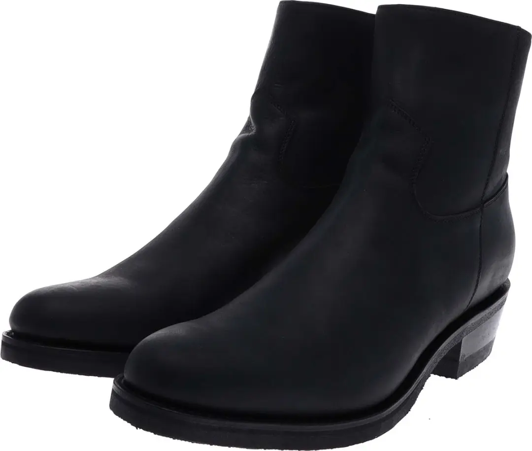 LAZO 4984 heren enkellaars western zwart