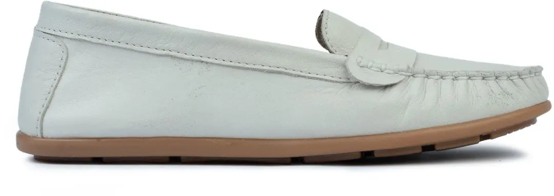 Omnio jessa loafers dames off-white leer
