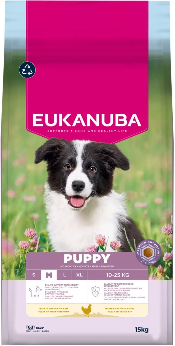 Eukanuba Puppy Medium Breed Kip Hondenbrokken 15kg