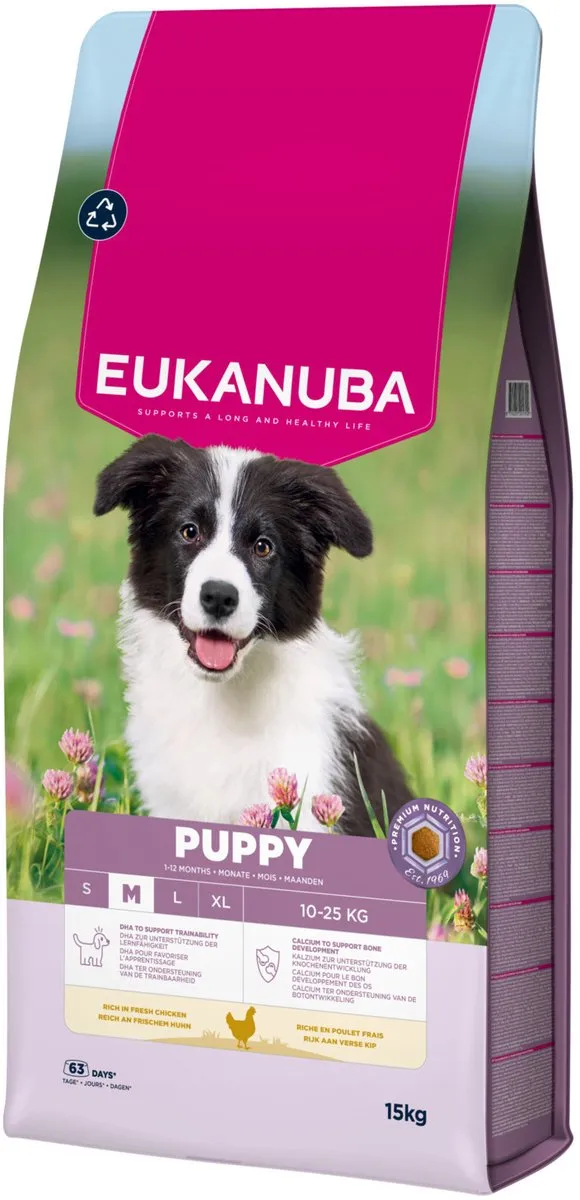 Eukanuba Puppy Medium Breed Kip Hondenbrokken 15kg