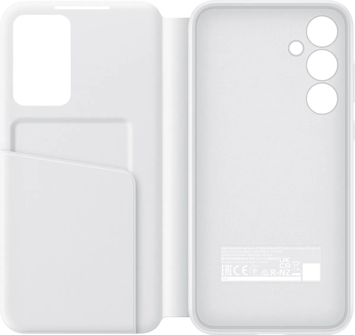 Samsung Smart View Wallet Case Galaxy A35 5G - Wit