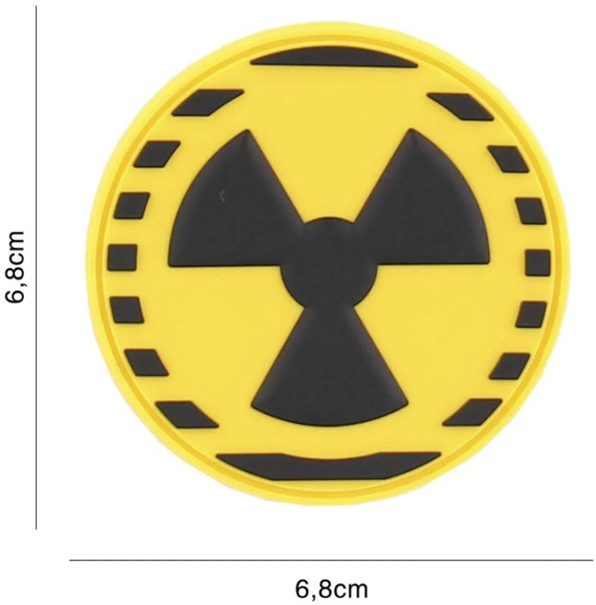 101 inc Embleem 3D PVC Nuclear Geel